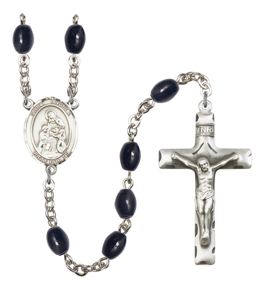 St. Angela Merici Silver Plated Rosary for Men