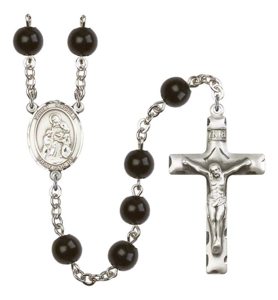 St. Angela Merici Silver Plated Rosary for Men