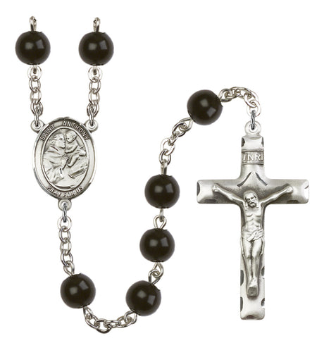 St. Anthony of Padua Silver Plated Rosary for Men