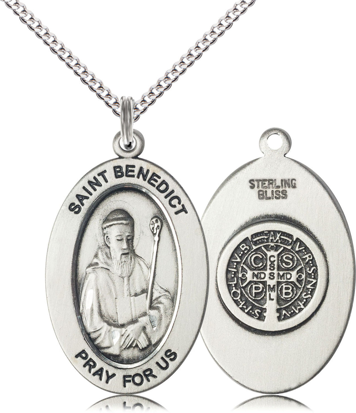 St. Benedict of Monks Necklace for Women