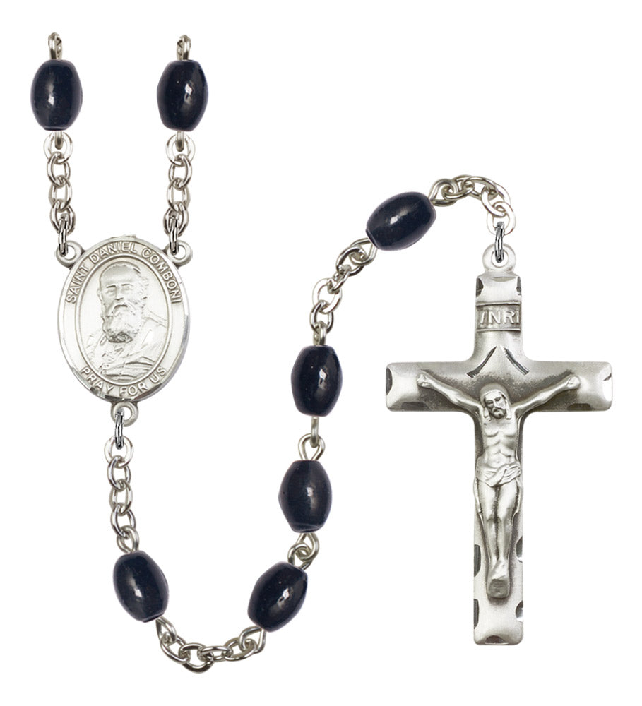 St. Daniel Comboni Silver Plated Rosary for Men