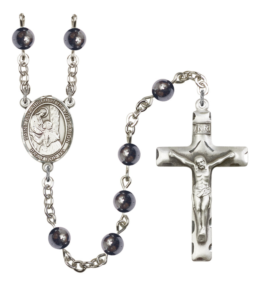 St. Elizabeth of the Visitation Silver Plated Rosary for Men