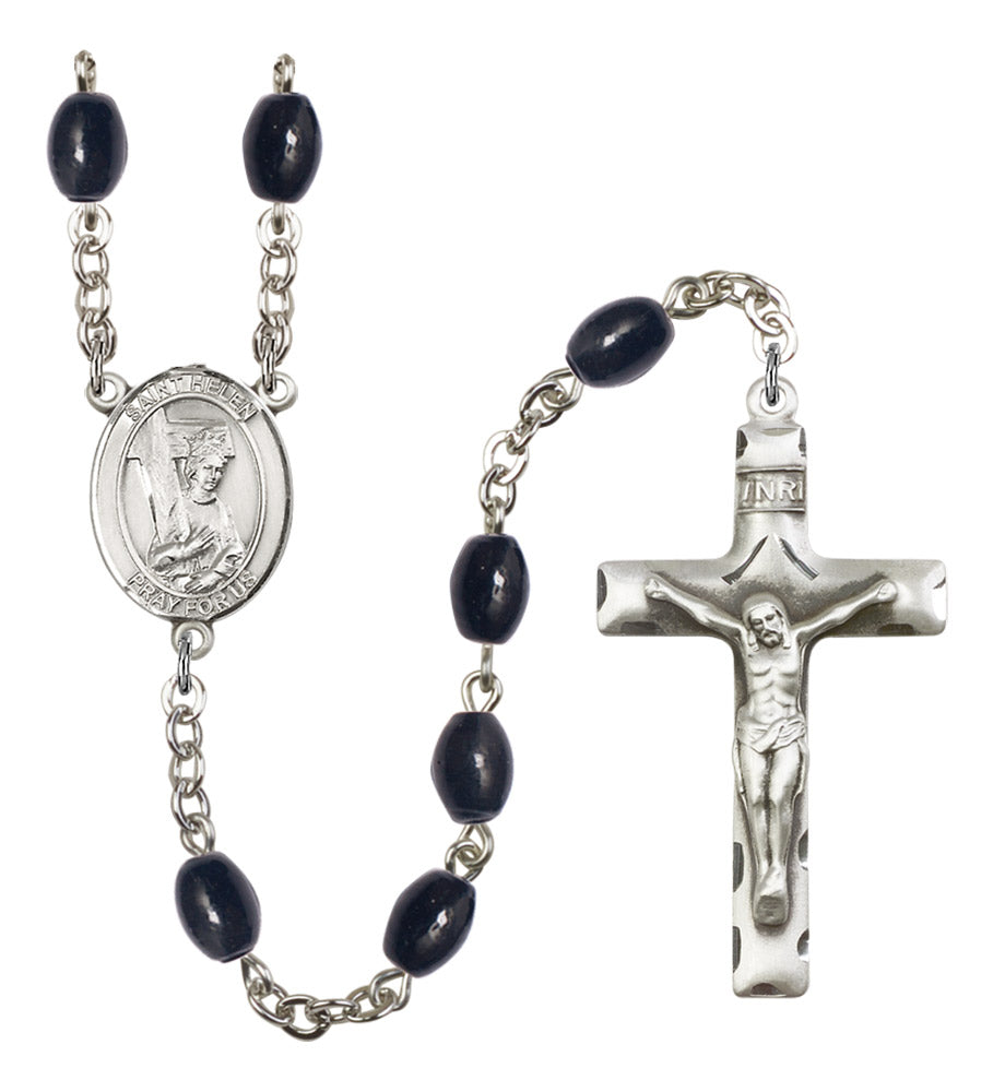 St. Helen Silver Plated Rosary for Men