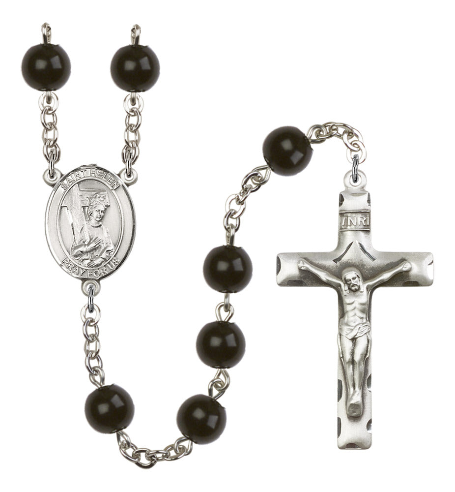 St. Helen Silver Plated Rosary for Men