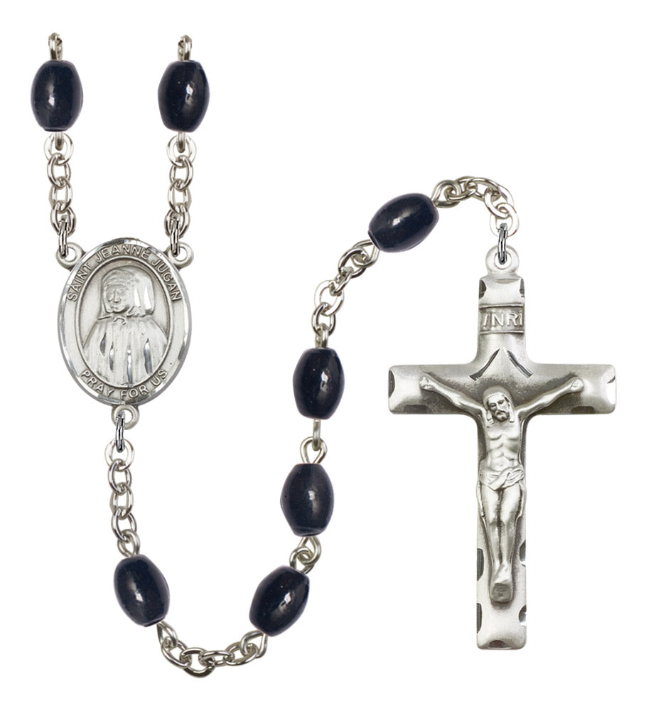 St. Jeanne Jugan Silver Plated Rosary for Men