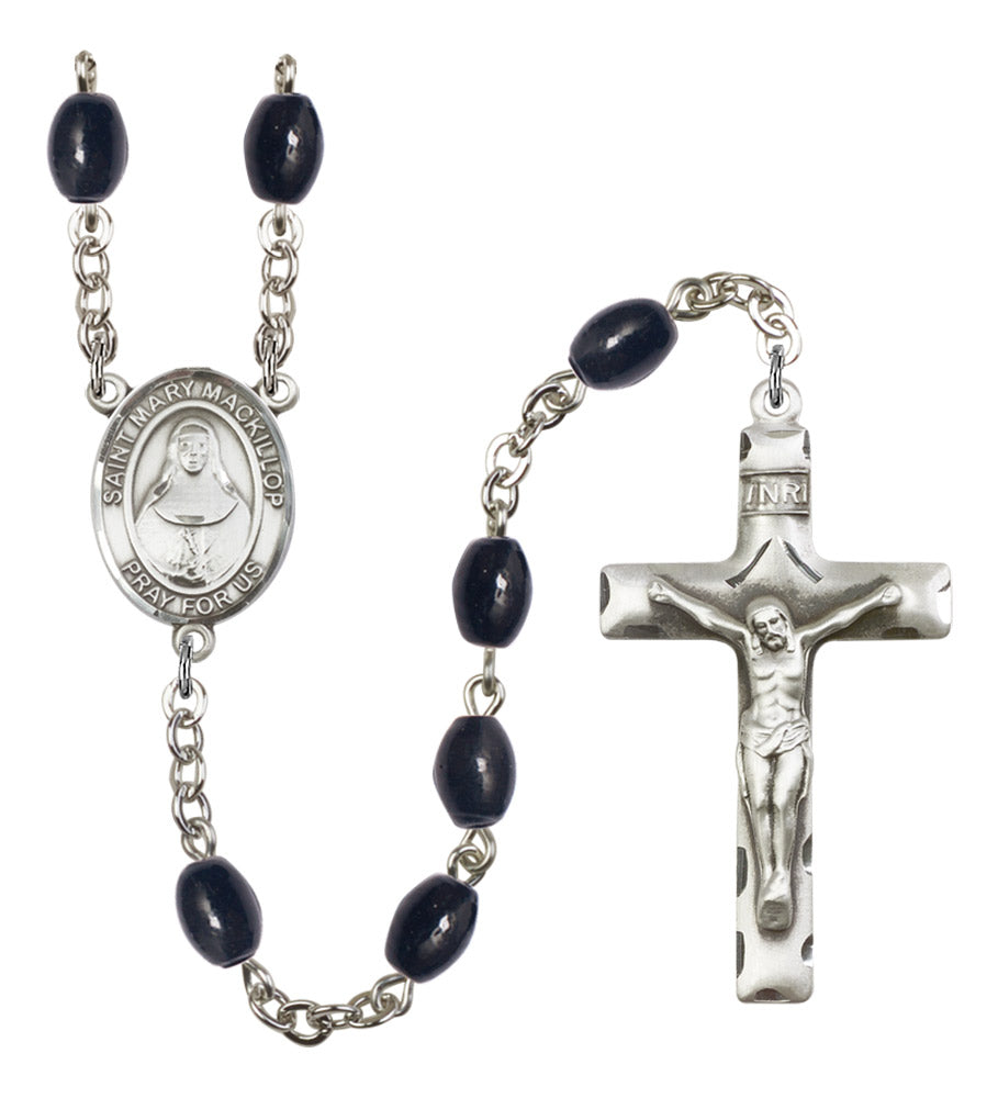 St. Mary Mackillop Silver Plated Rosary for Men
