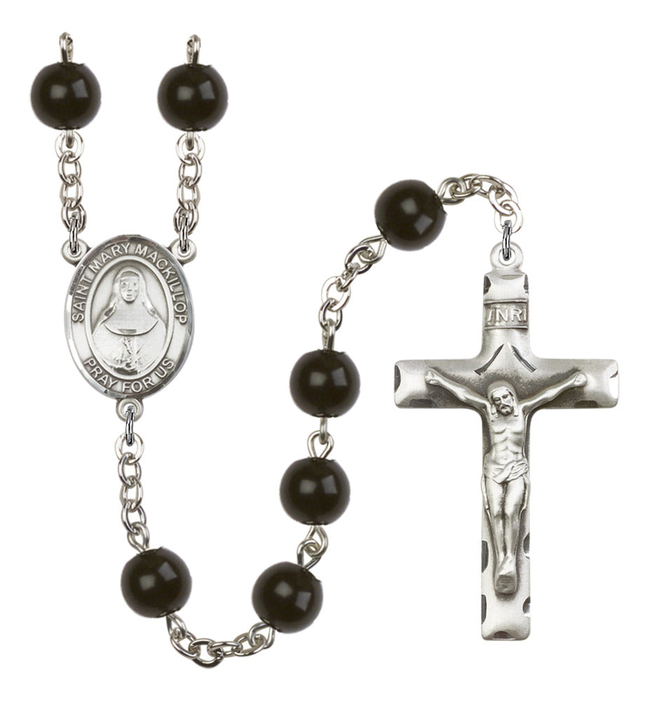 St. Mary Mackillop Silver Plated Rosary for Men