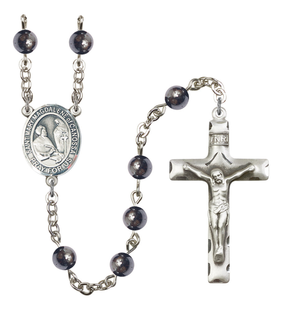 St. Mary Magdalene of Canossa Silver Plated Rosary for Men