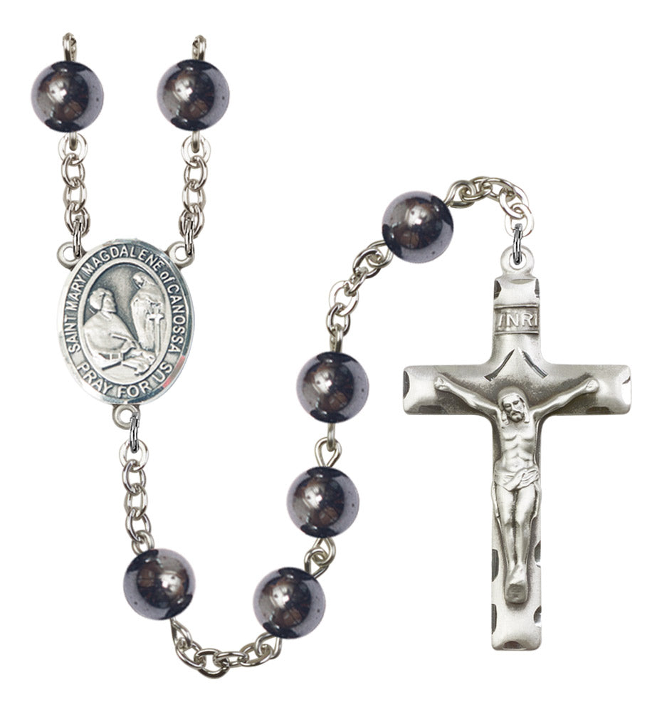 St. Mary Magdalene of Canossa Silver Plated Rosary for Men