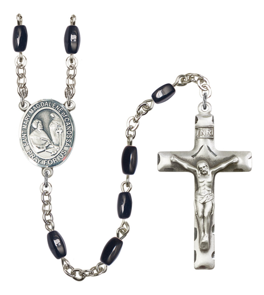St. Mary Magdalene of Canossa Silver Plated Rosary for Men
