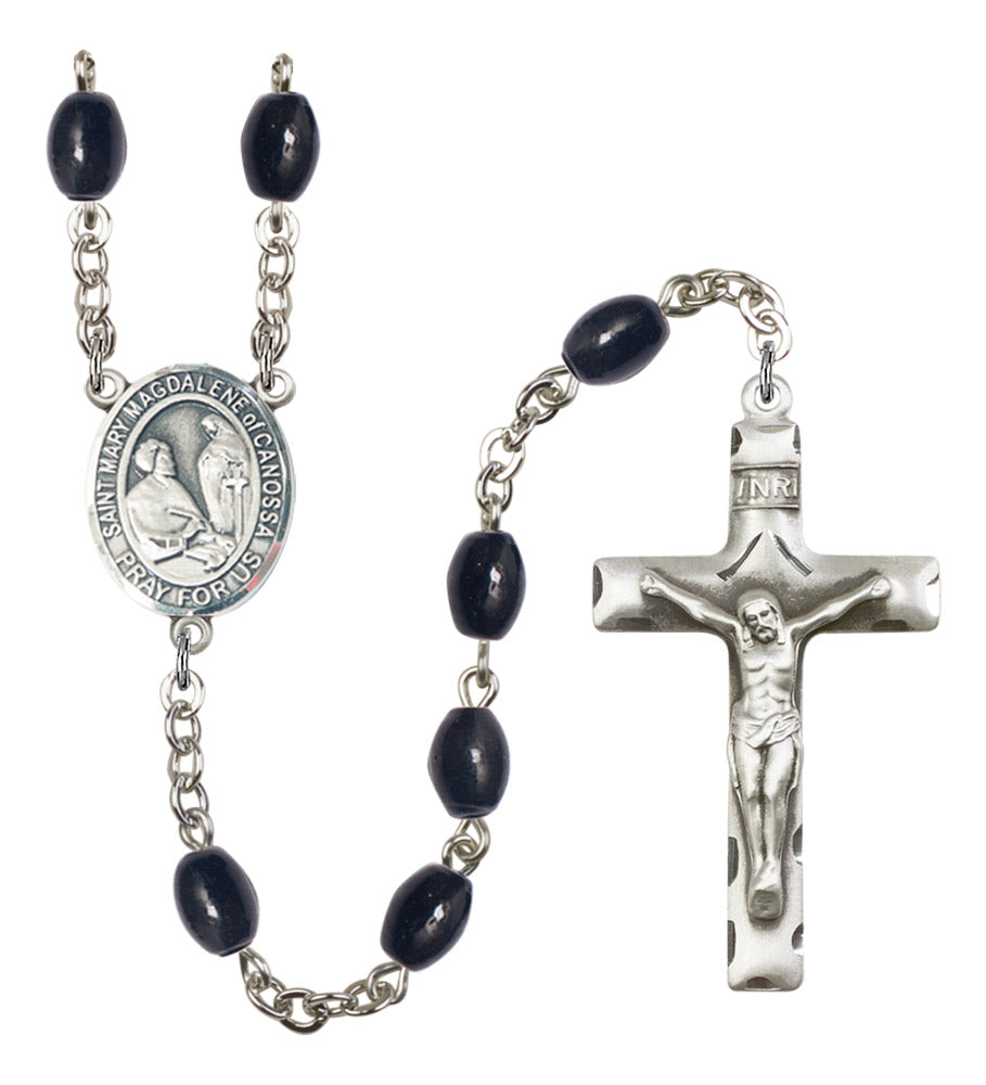 St. Mary Magdalene of Canossa Silver Plated Rosary for Men