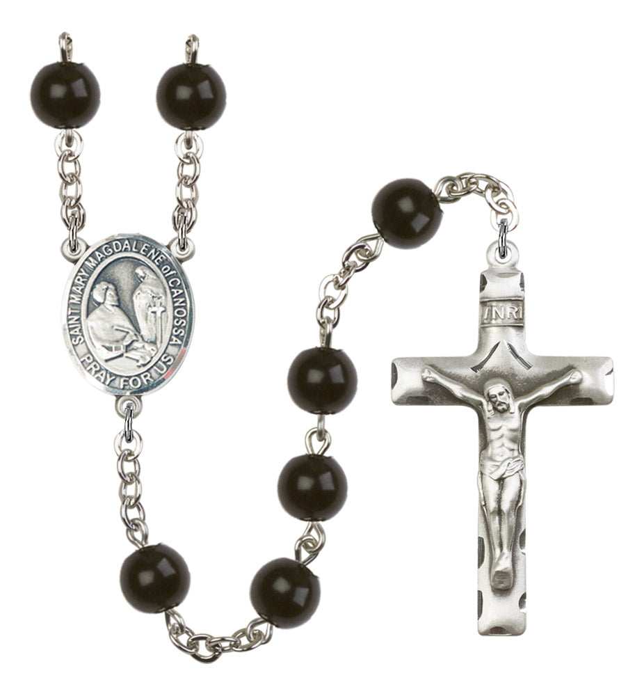 St. Mary Magdalene of Canossa Silver Plated Rosary for Men