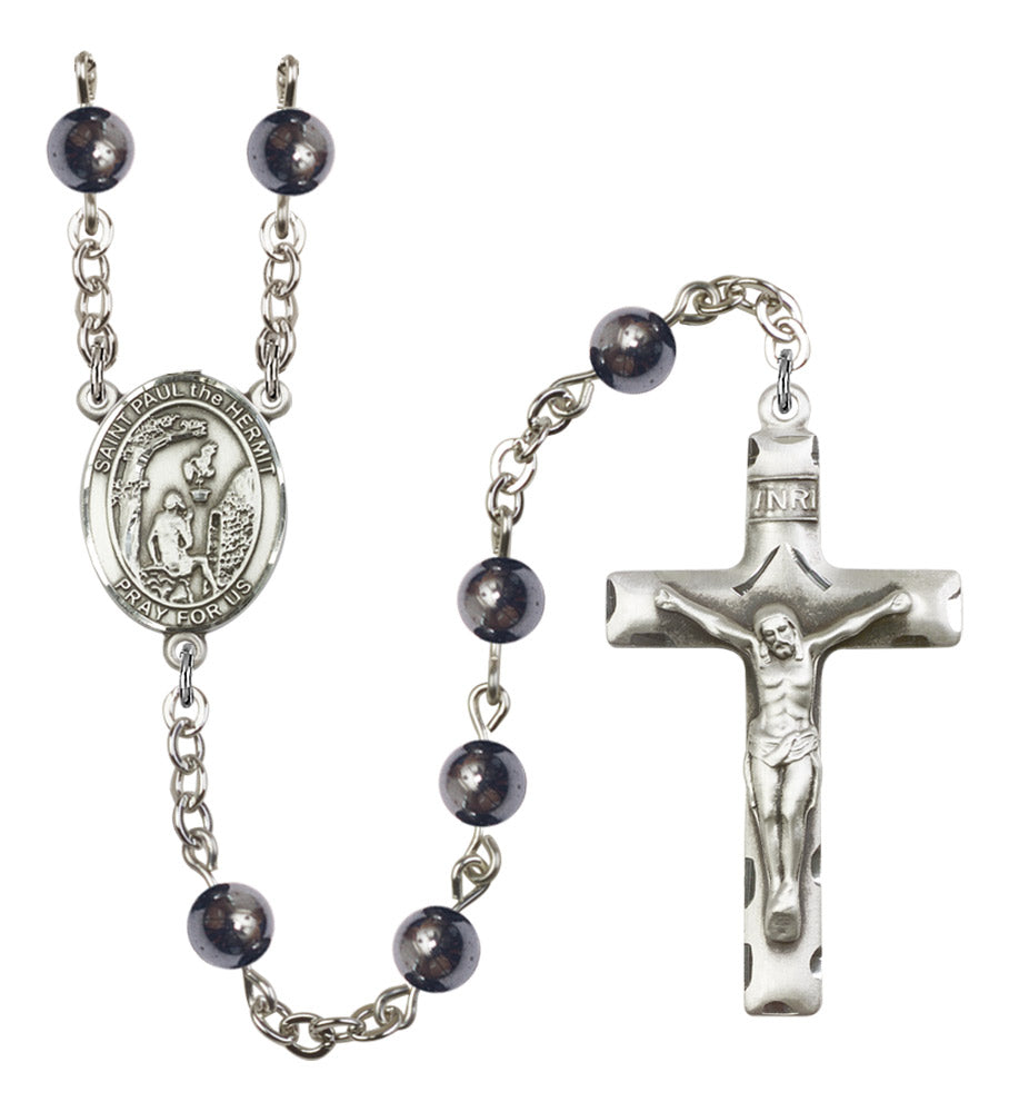 St. Paul the Hermit Silver Plated Rosary for Men