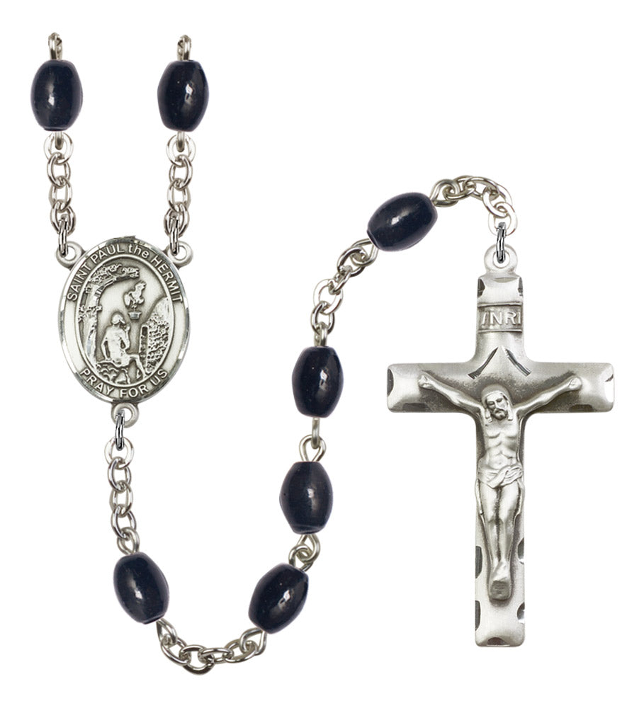 St. Paul the Hermit Silver Plated Rosary for Men