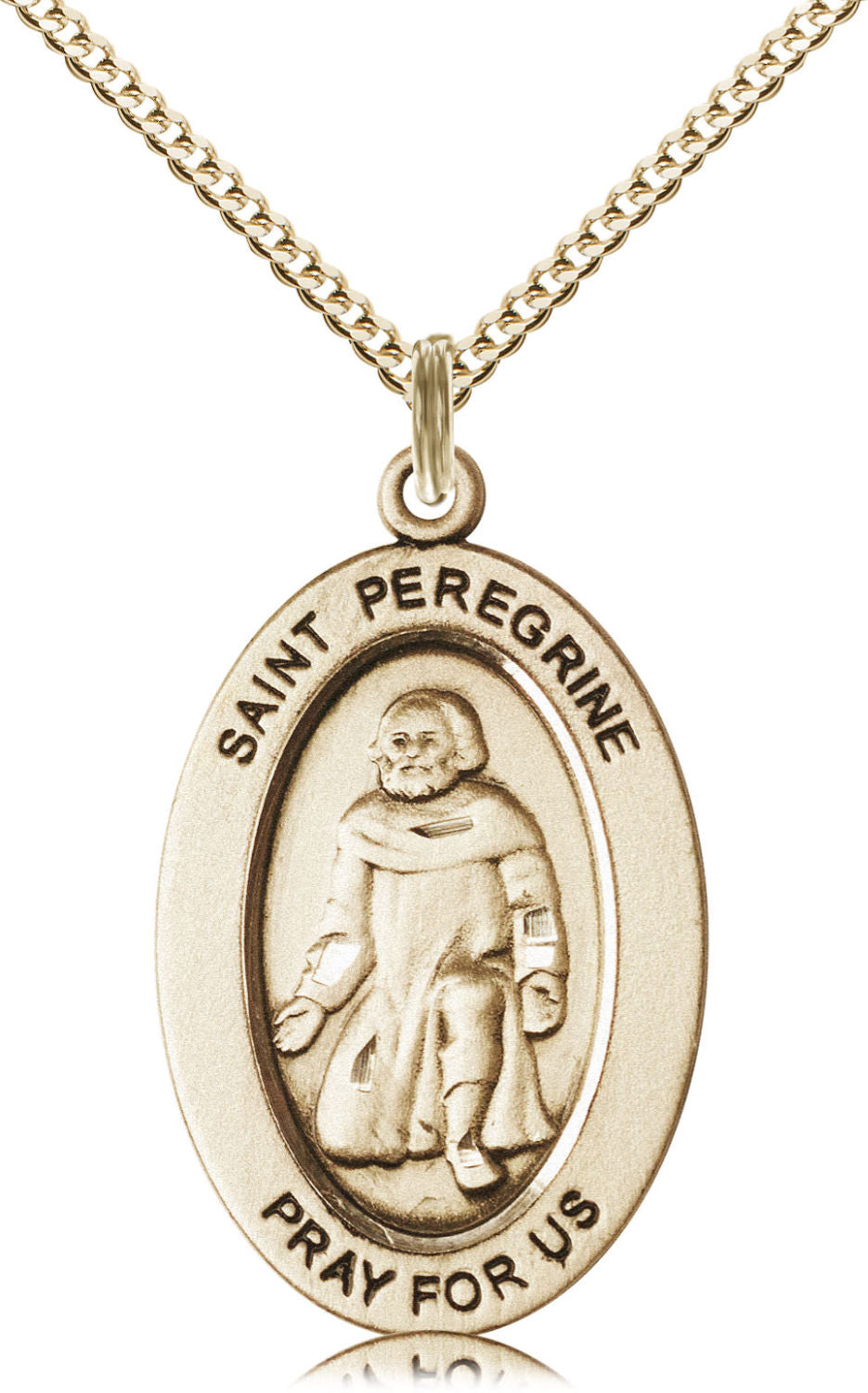 St. Peregrine Against Cancer Necklace for Women