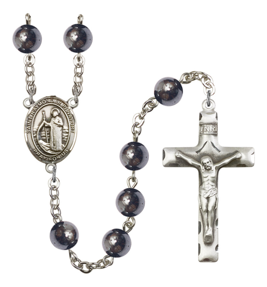 St. Raymond of Penafort Silver Plated Rosary for Men