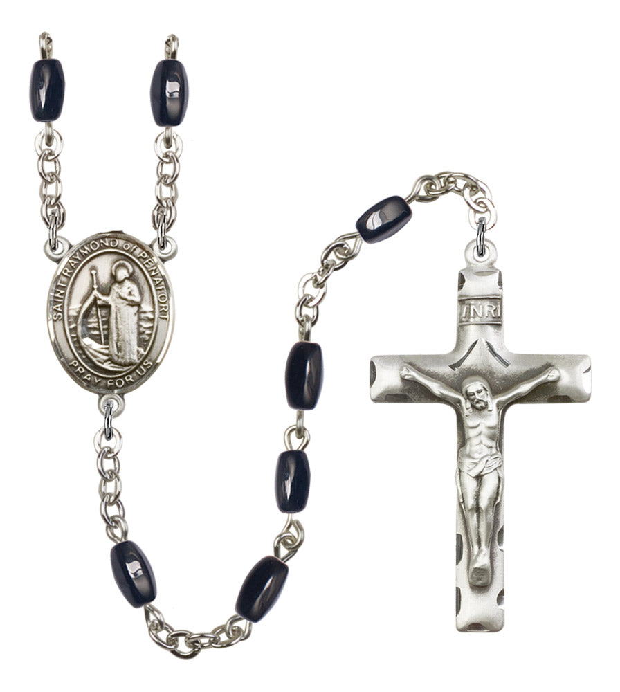 St. Raymond of Penafort Silver Plated Rosary for Men