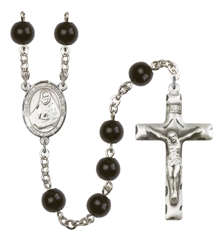 St. Rose Philippine Duchesne Silver Plated Rosary for Men