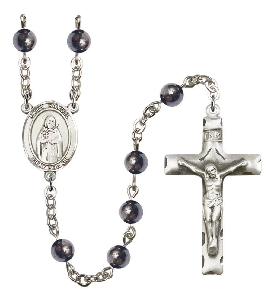 St. Samuel Silver Plated Rosary for Men