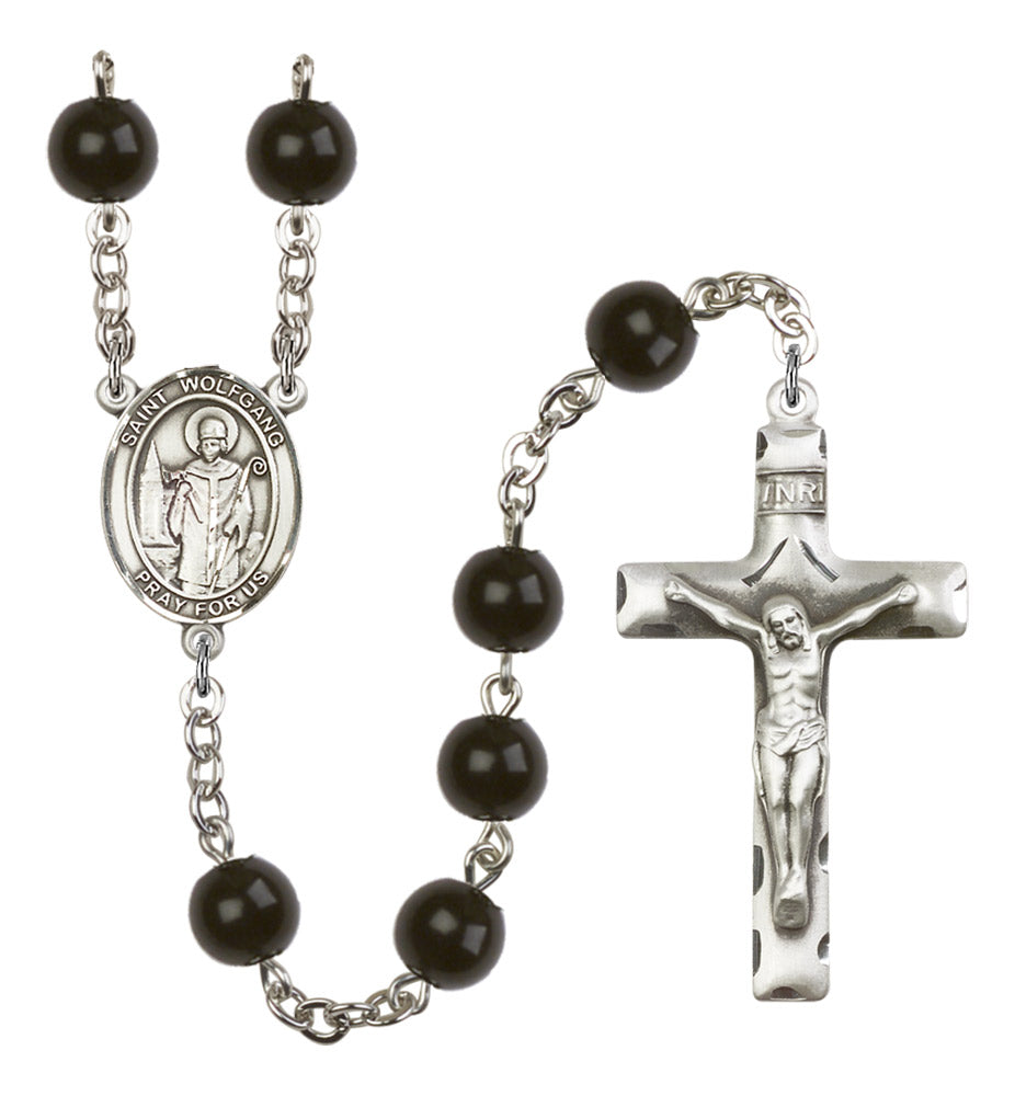 St. Wolfgang Silver Plated Rosary for Men