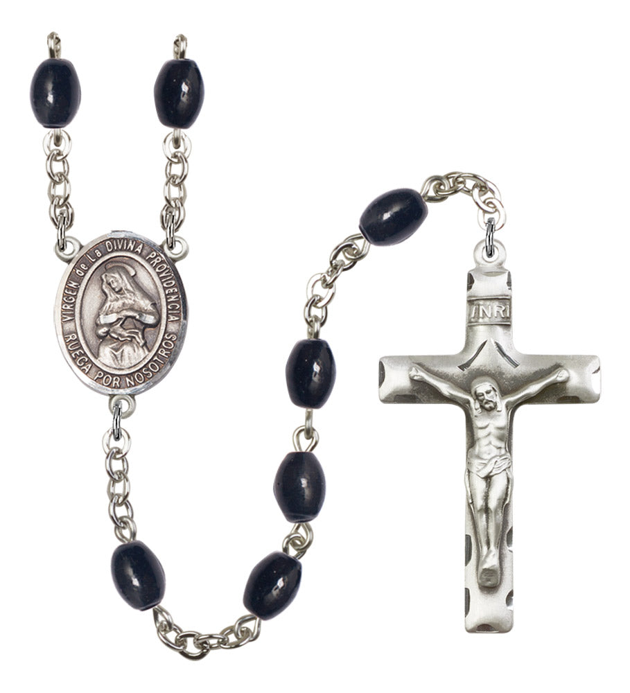 Virgen de la Divina Providencia Silver Plated Rosary for Men