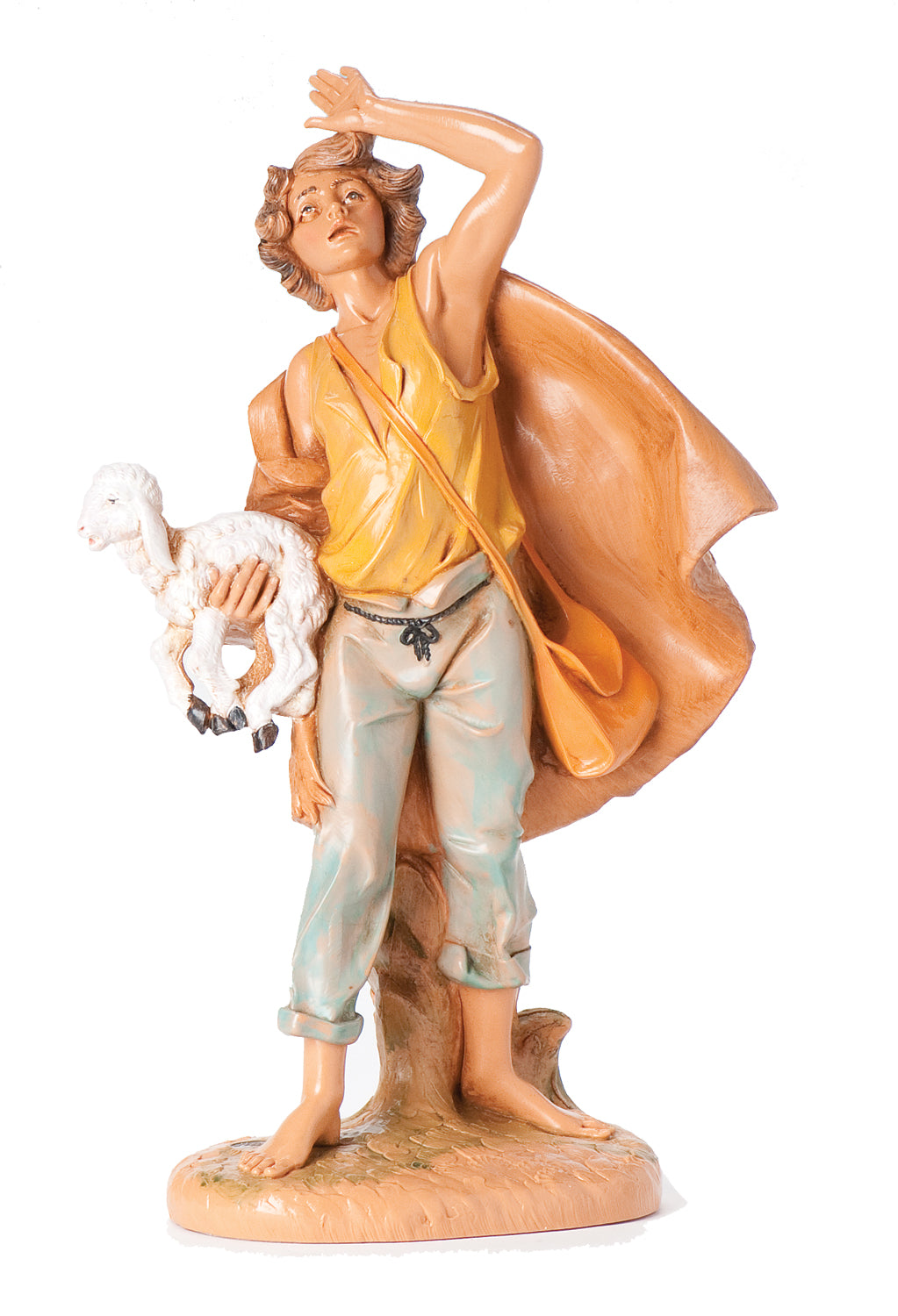 Michah with Lamb Nativity Statue - 12" scale