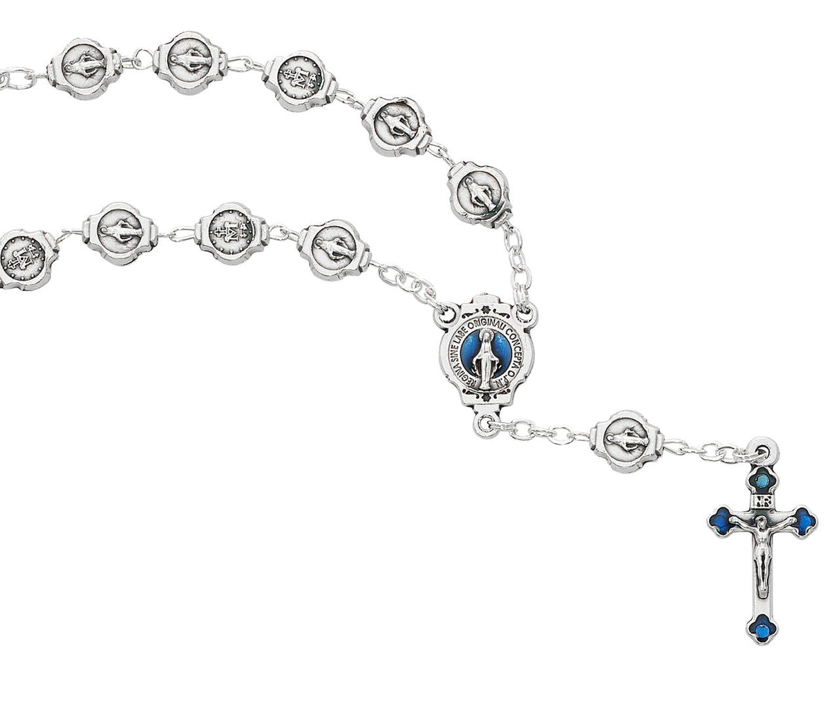 Miraculous Metal Auto Rosary