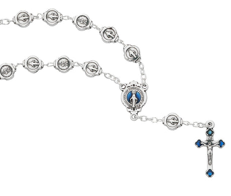 Miraculous Metal Auto Rosary