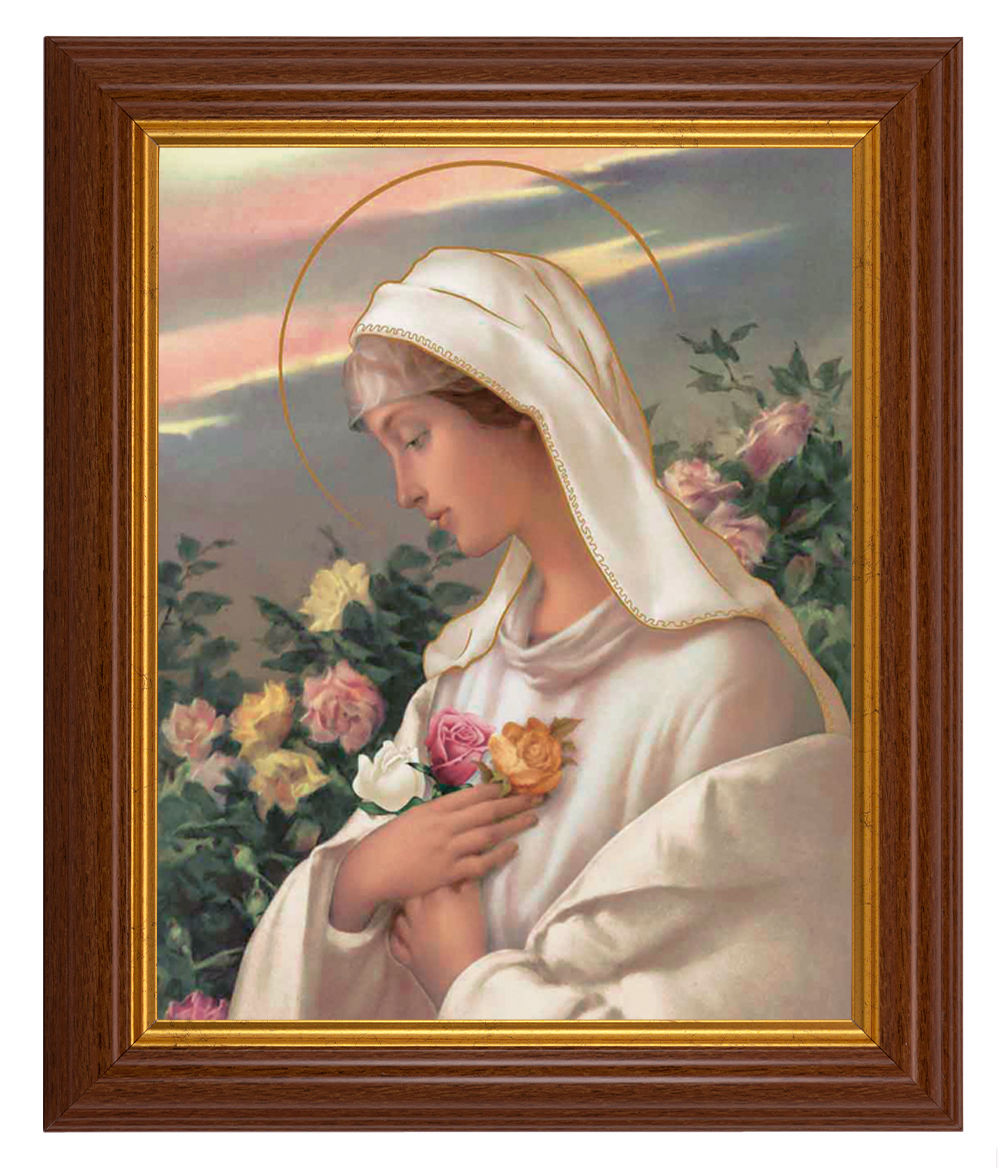 Mystical Rose 8x10 Textured Artboard Dark Walnut Frame