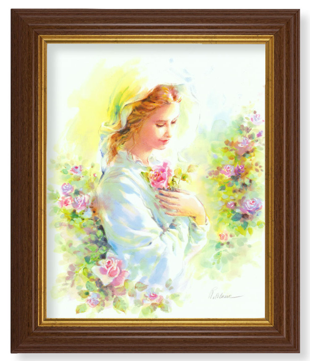 Mystical Rose 8x10 Textured Artboard Dark Walnut Frame