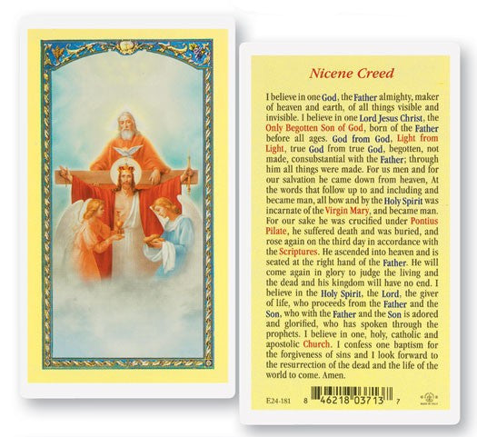 Nicene Creed Laminated Prayer Card