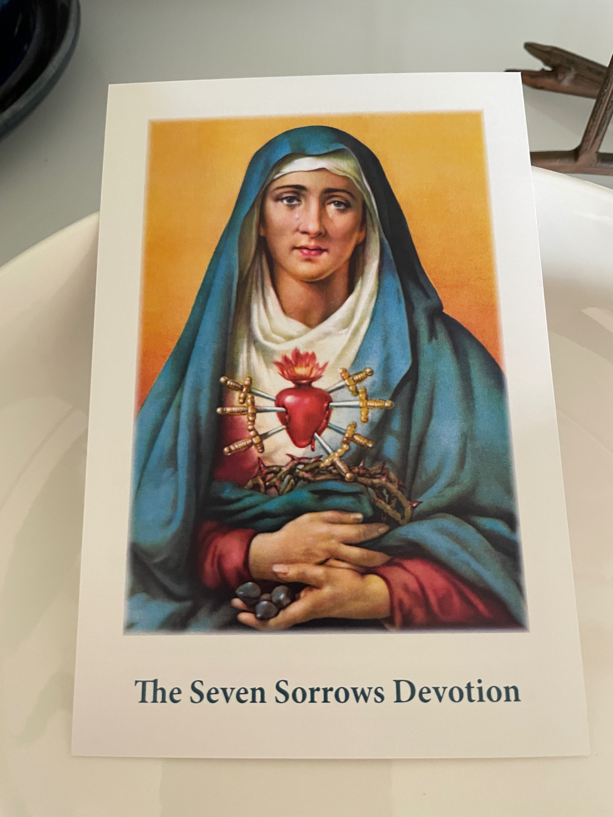 Our Lady of Sorrows Prayer Card