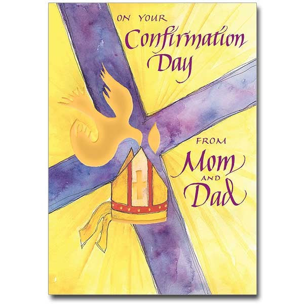 On Your Confirmation Day from Mom and Dad Greeting Card
