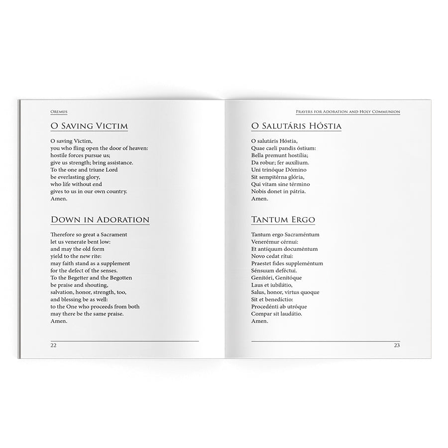 Oremus: A Treasury of Latin Prayers