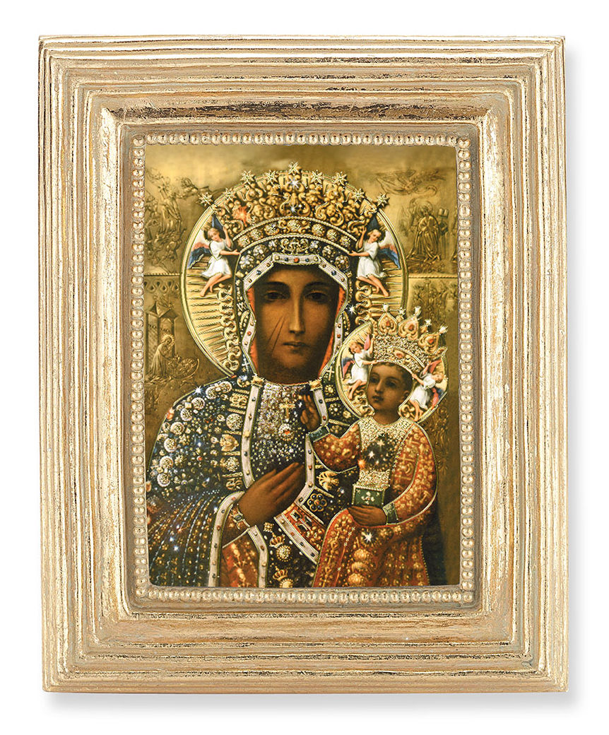 Our Lady of Czestochowa 2.5x3.5 Print Under Glass