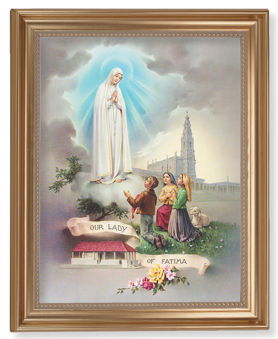 Our Lady of Fatima 11x14 Framed Print Artboard