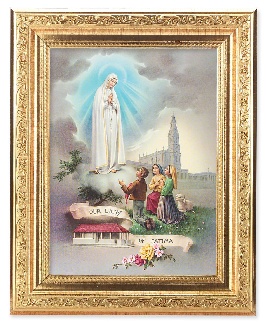 Our Lady of Fatima 6x8 Print Under Glass