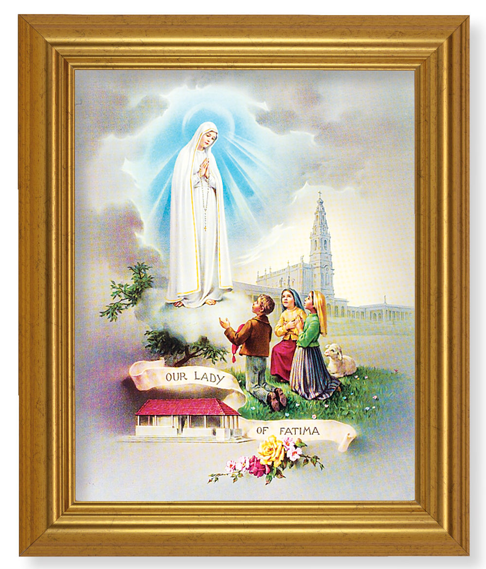 Our Lady of Fatima 8x10 Framed Print Under Glass