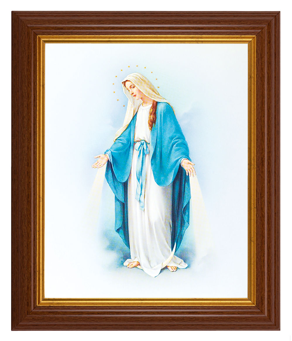 Our Lady of Grace 8x10 Textured Artboard Dark Walnut Frame
