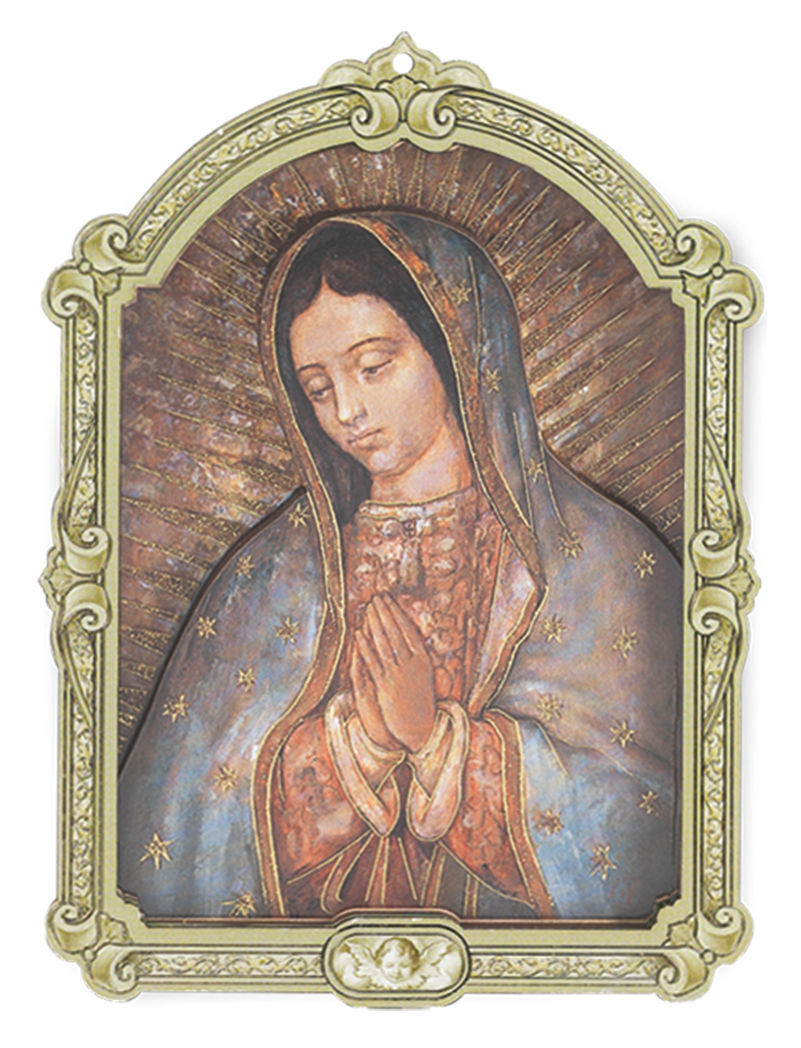 Our Lady of Guadalupe 6.5x9 Dimensional Wood Plaque