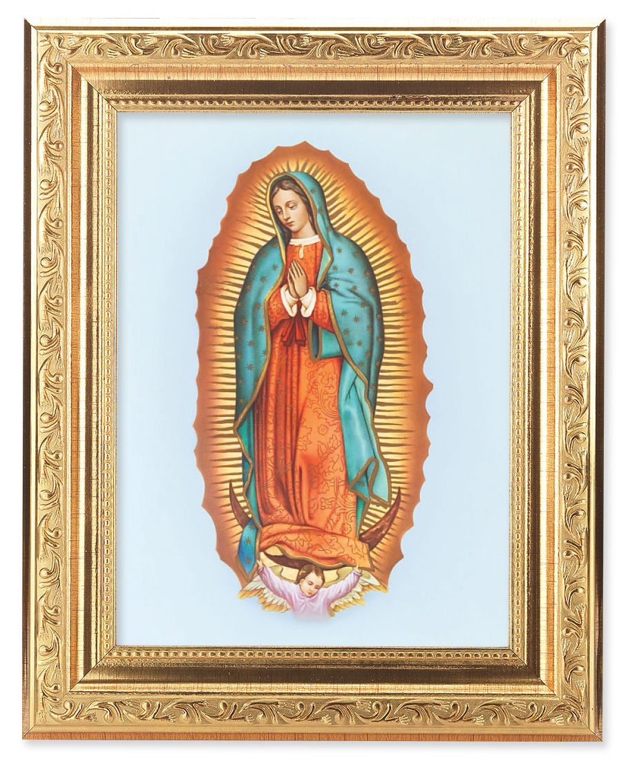 Our Lady of Guadalupe 6x8 Print Under Glass