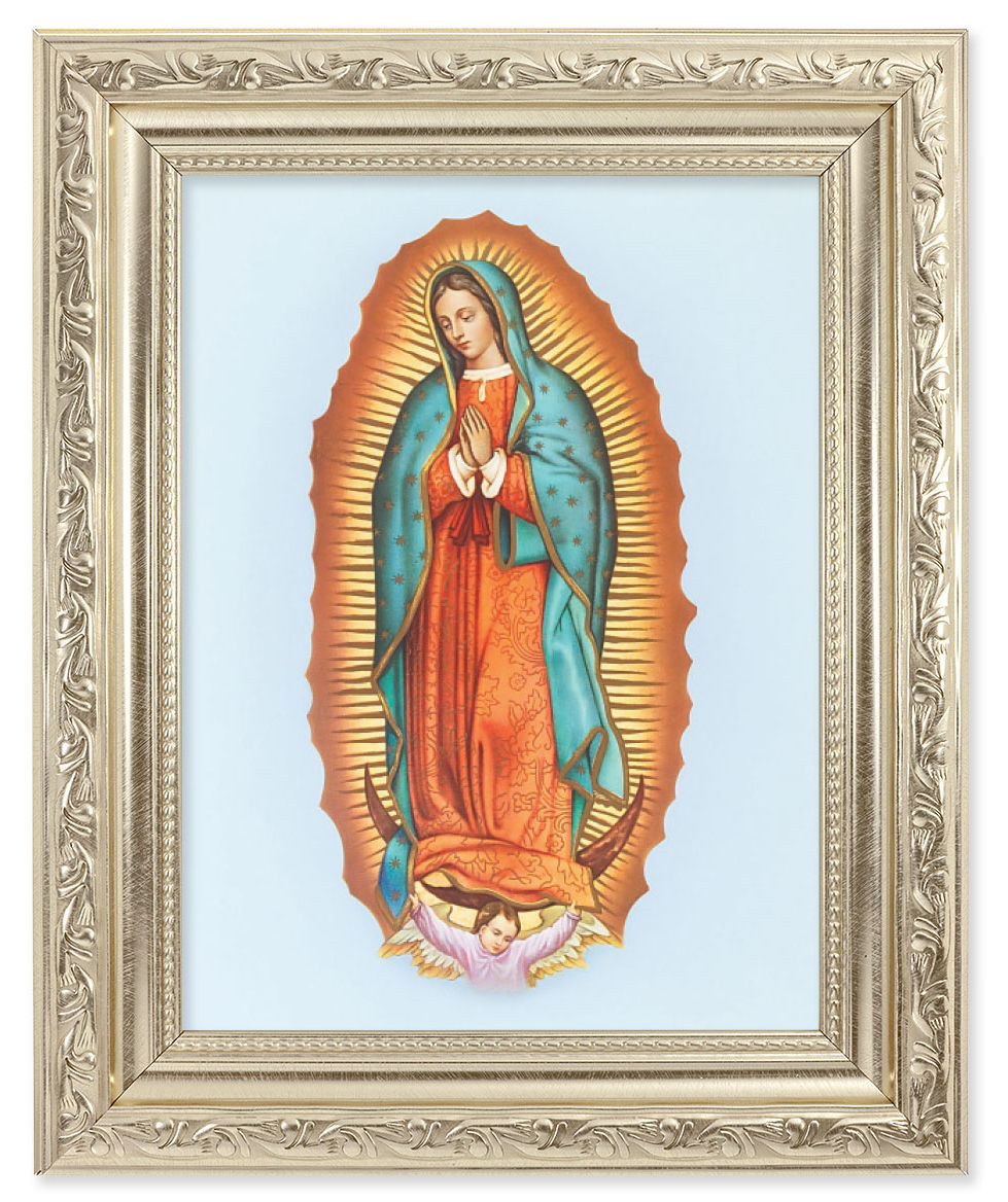 Our Lady of Guadalupe 6x8 Print Under Glass