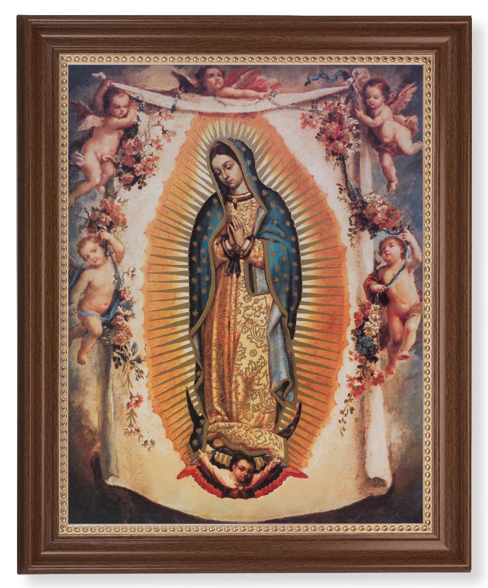 Our Lady of Guadalupe with Angels 11x14 Framed Print Artboard