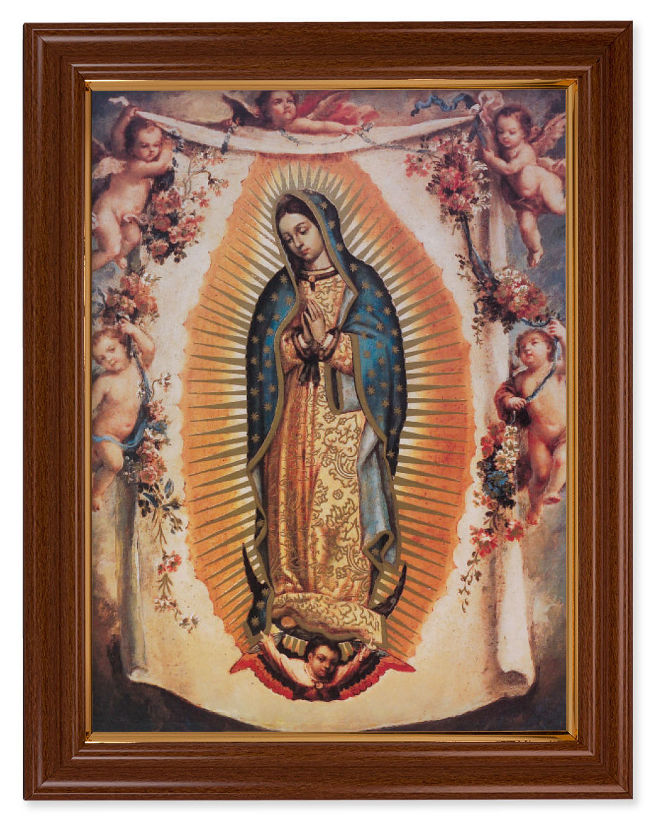 Our Lady of Guadalupe with Angels 12x16 Framed Print Artboard