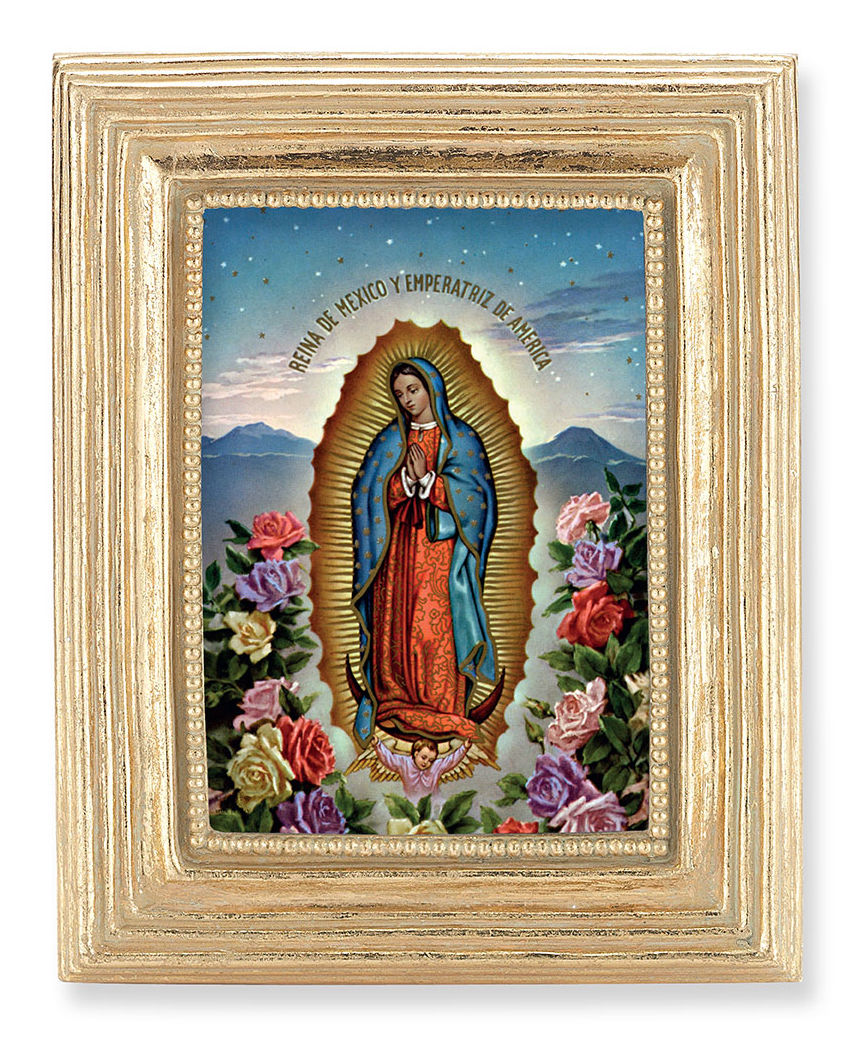 Our Lady of Guadalupe Reina de Mexico 2.5x3.5 Print Under Glass