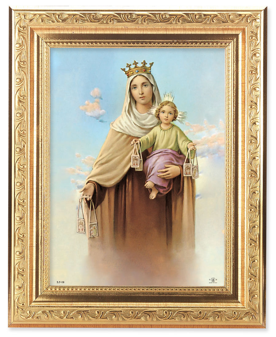 Our Lady of Mount Carmel 6x8 Print Under Glass