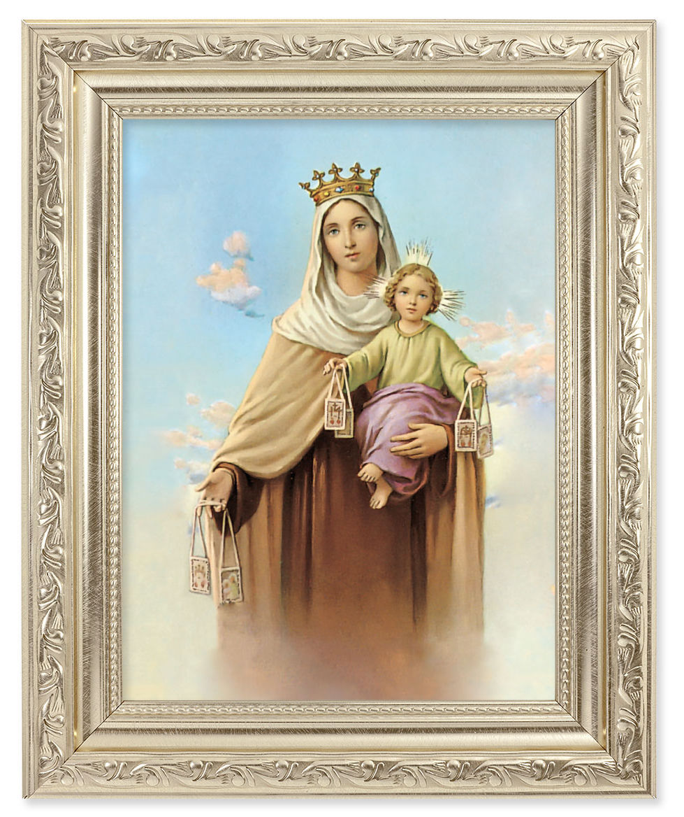 Our Lady of Mount Carmel 6x8 Print Under Glass