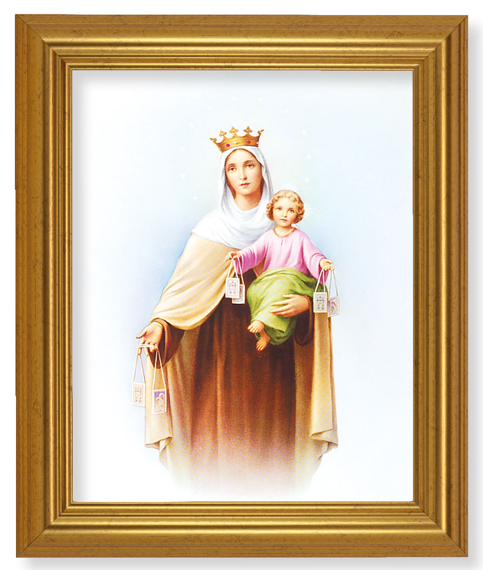 Our Lady of Mt. Carmel 8x10 Framed Print Under Glass