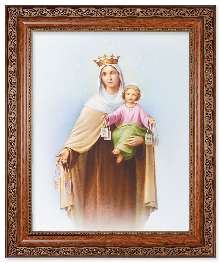 Our Lady of Mt. Carmel 8x10 Framed Print Under Glass