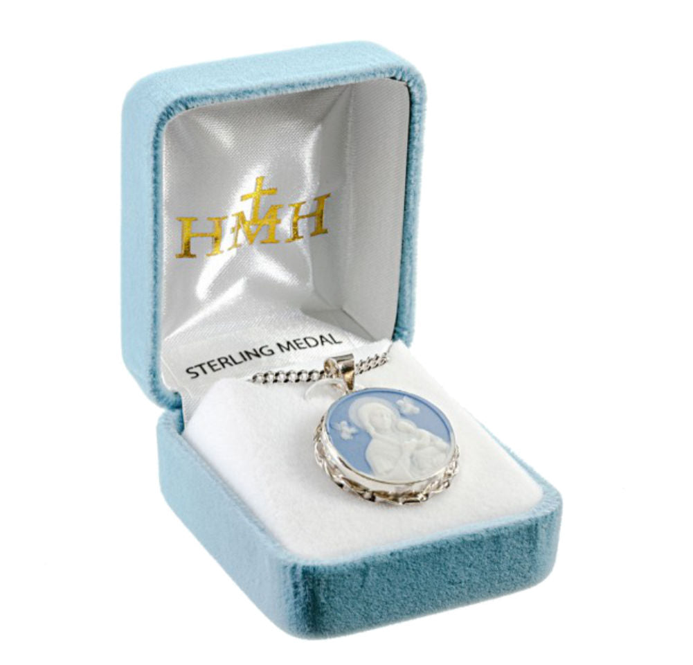 Our Lady of Perpetual Help Cameo Necklace
